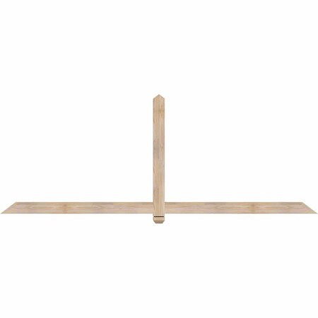 Ekena Millwork Eugene Smooth Timber Gable Bracket, Douglas Fir, 96"W x 36"H x 1 1/2"D x 3 1/2"F, 9/12 Pitch GBW096X36X0204EUG00SDF